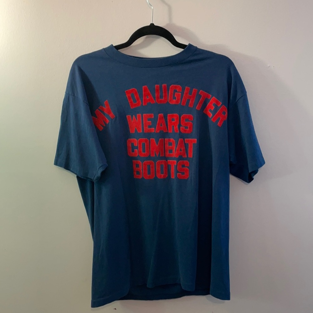 Combat boots t shirt